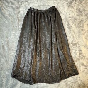 Zara Metallic Black A-Line Skirt

#1252